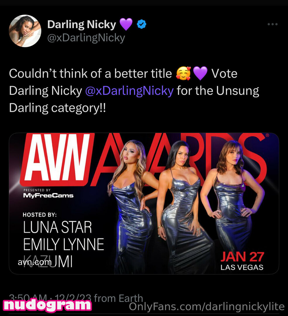 xDarlingNicky unclothed in a series of raw onlyfans images