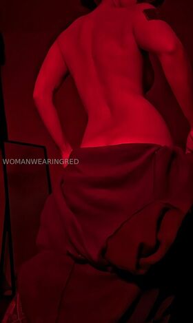 womanwearingred